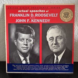 FRANKLIN D ROOSEVELT / JOHN F KENNEDY Actual Speeches Vinyl LP USP1 P-16100